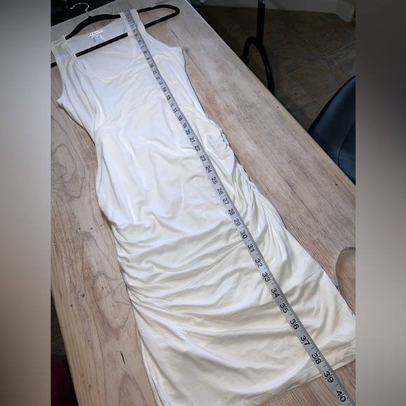 NWOT Ruched Racerback Bodycon Midi Dress - Picture 9 of 16